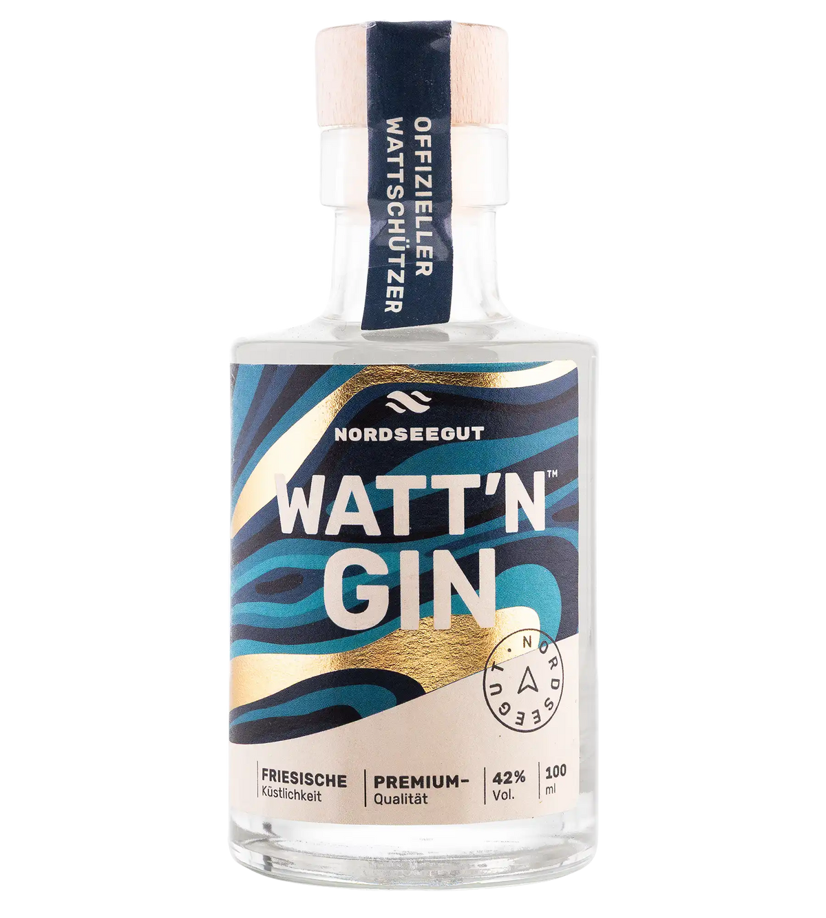 WATT’N GIN 0,1 l Probierflasche – Dry Gin aus Nordfriesland