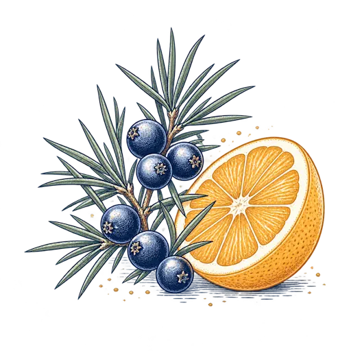 Wacholder und Orange