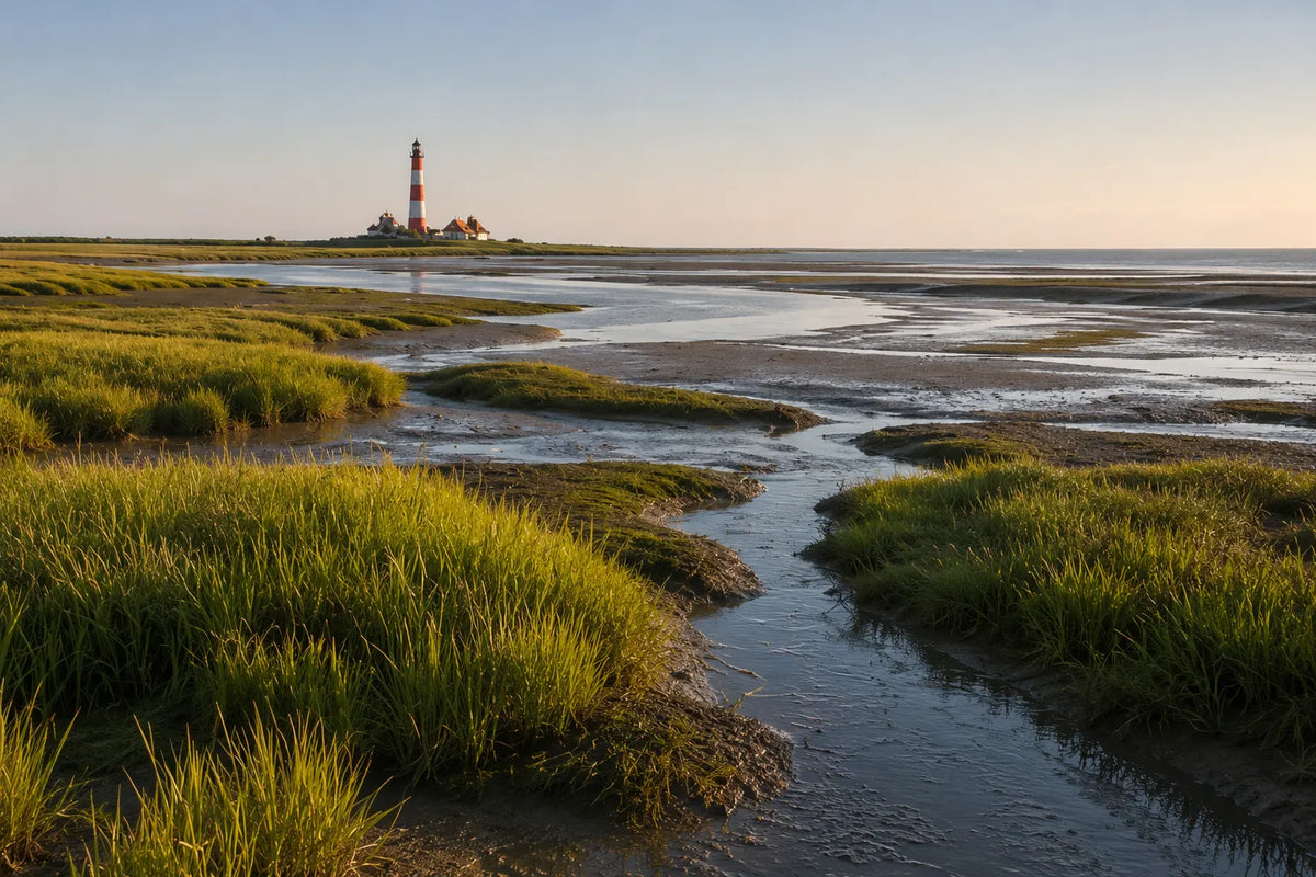 Priele und Sandbänke im Wattenmeer