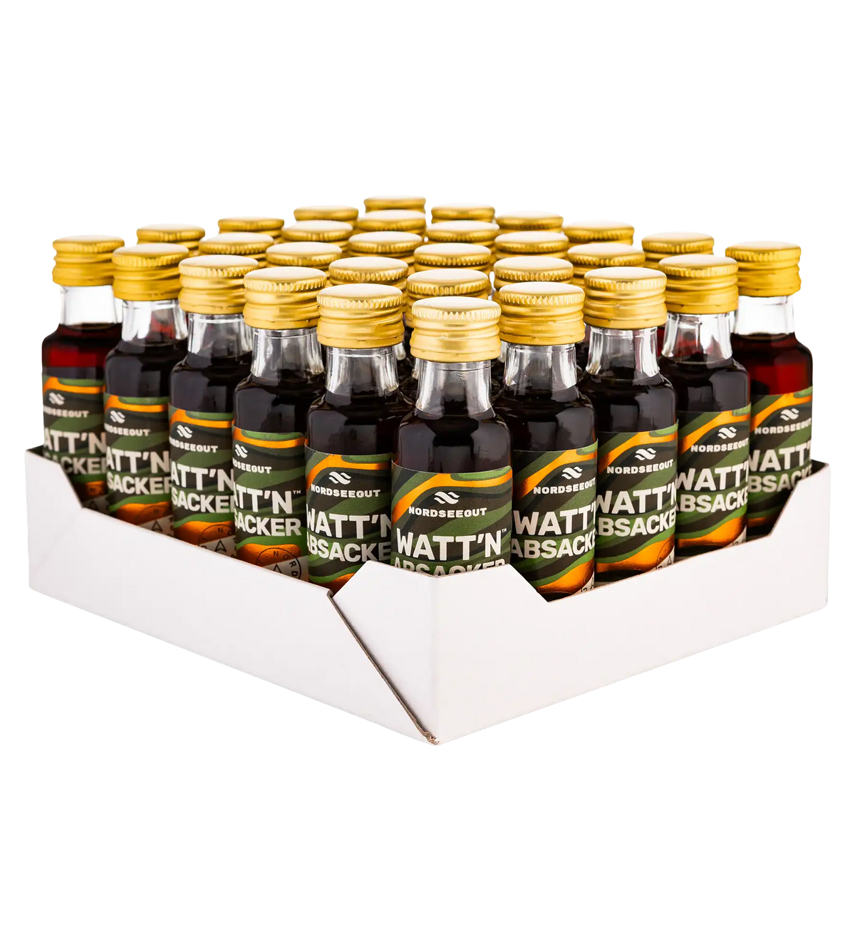 WATT’N ABSACKER Tray mit 30 Fläschchen à 2 cl