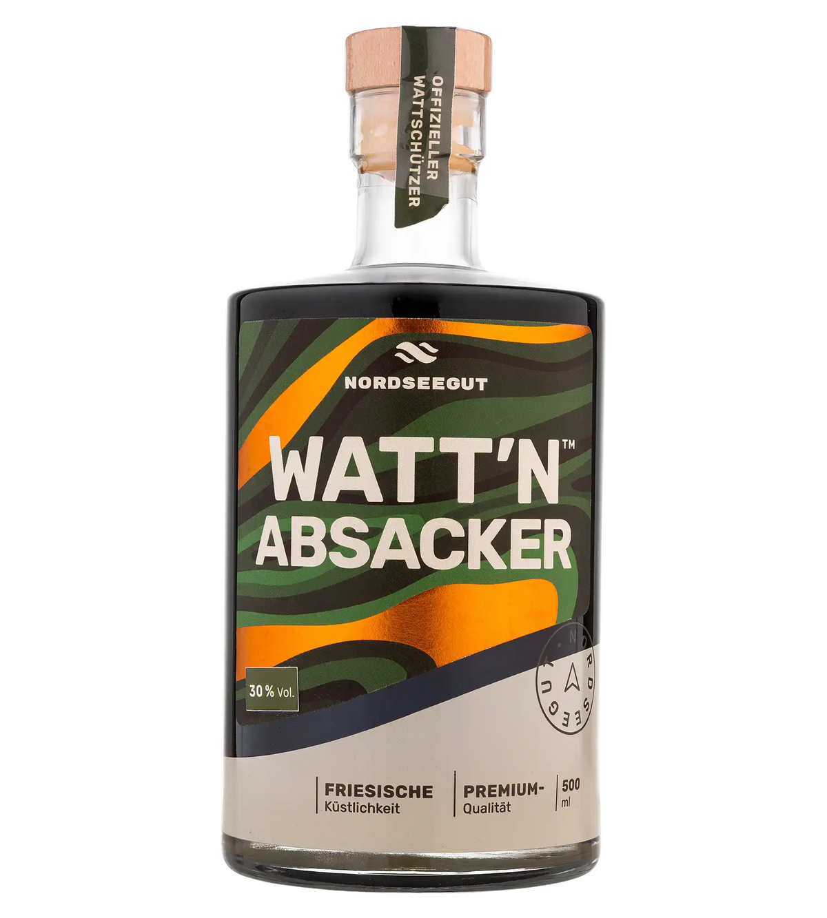 WATT’N ABSACKER 0,5 l – friesischer Kräuterlikör mit Limette und Hagebutte