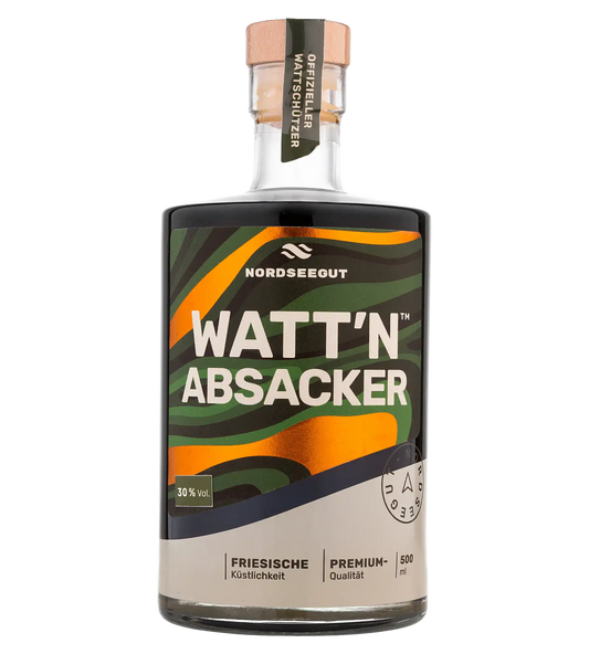 WATT’N ABSACKER 0,5 l – friesischer Kräuterlikör mit Limette und Hagebutte
