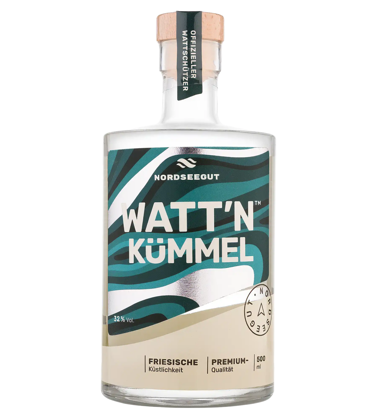WATT’N KÜMMEL 0,5 l – klassischer norddeutscher Kümmel mit 32 % vol