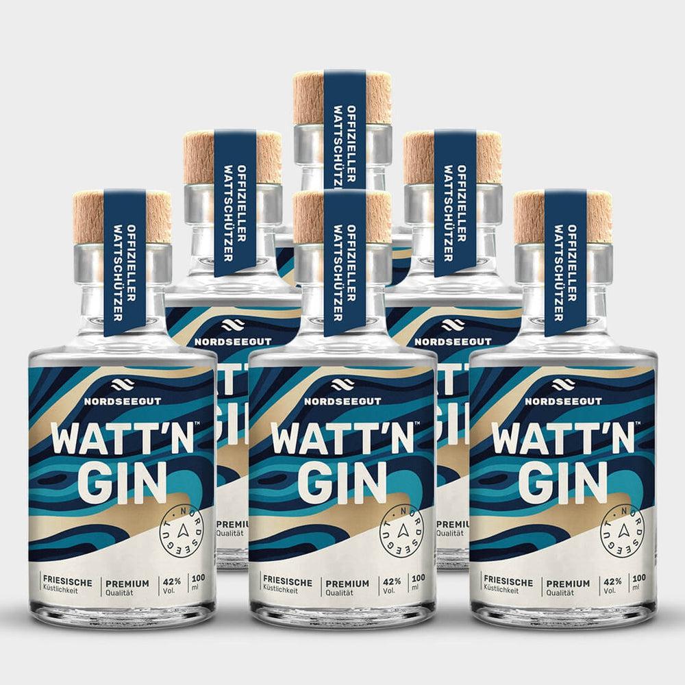 WATT`N GIN - Nordsee Dry Gin 6x 0,1 l